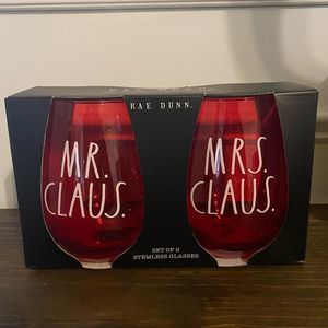 Rae Dunn Stemless Wine Glasses